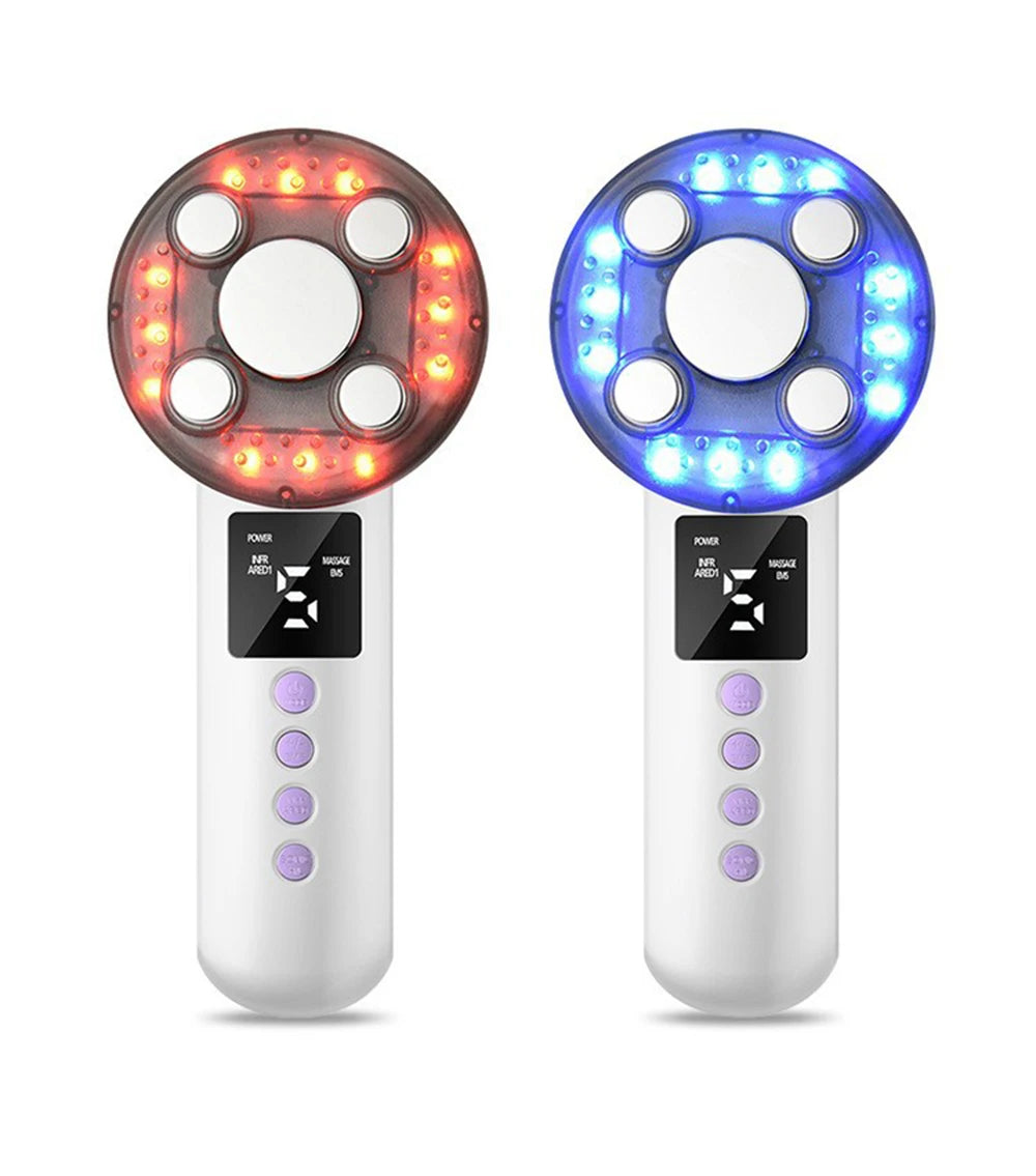 3 IN 1 EMS Ultrasound Machine Body Slimming Vibrating Massager Anti-Cellulite Fat Burner Facial RF Infrared EMS LED Light Device