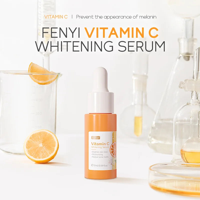 17ml Vitamin C Serum Moisturizing Nourish Skin VC Hyaluronic Acid Face Essence Shrink Pore Face Serum Skin Care Products