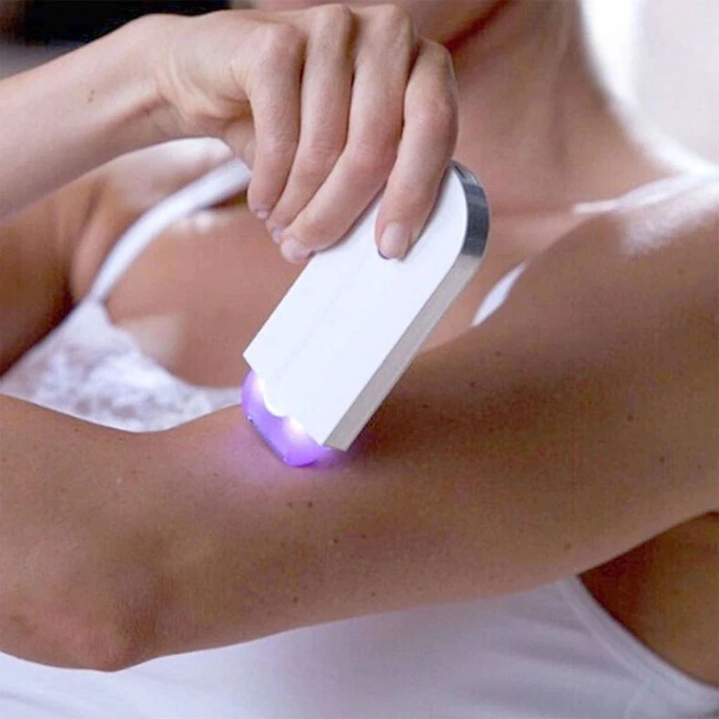 Depilador Elétrico Portátil Feminino Recarregável Aparador Pelos Corpo Axilas Pernas Pele Sensível Viagem