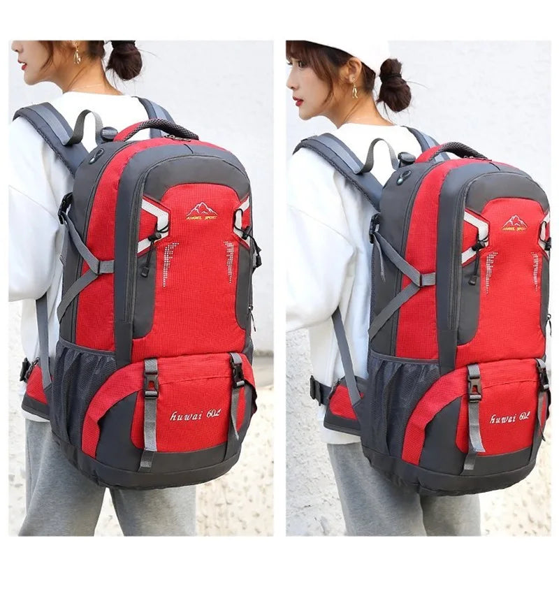 Large Capacity Travel Backpack 40l 60l Waterproof Back Pack Laptop Bag For Men Women Outdoor Travel Hiking Sports Business Trip