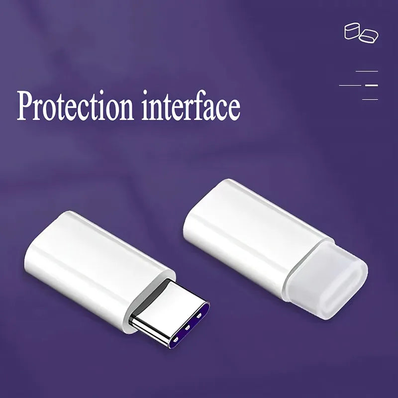 Type-C Charging Port Transparent Dust Plug With Rope Anti-Lost Dustproof Protector Cap Stopper Data Cable USB Type C Clear Cover