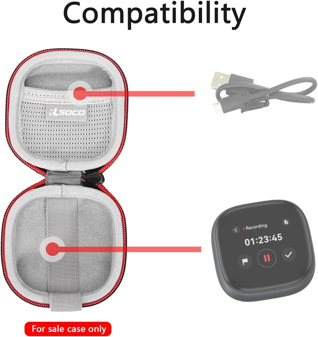 Hard Case for Soundcore Anker Liberty 5 Pro/Liberty 5 Pro Max AI Note-Taker Wireless Noise Cancelling Earbuds (Case Only)