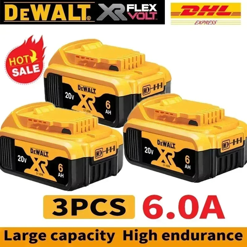Original for DEWALT 20V/60V battery DCB606 DCB609 DCB182 DCB205 DCB206 DCB209 power tool 18V battery 6Ah 9Ah battery.