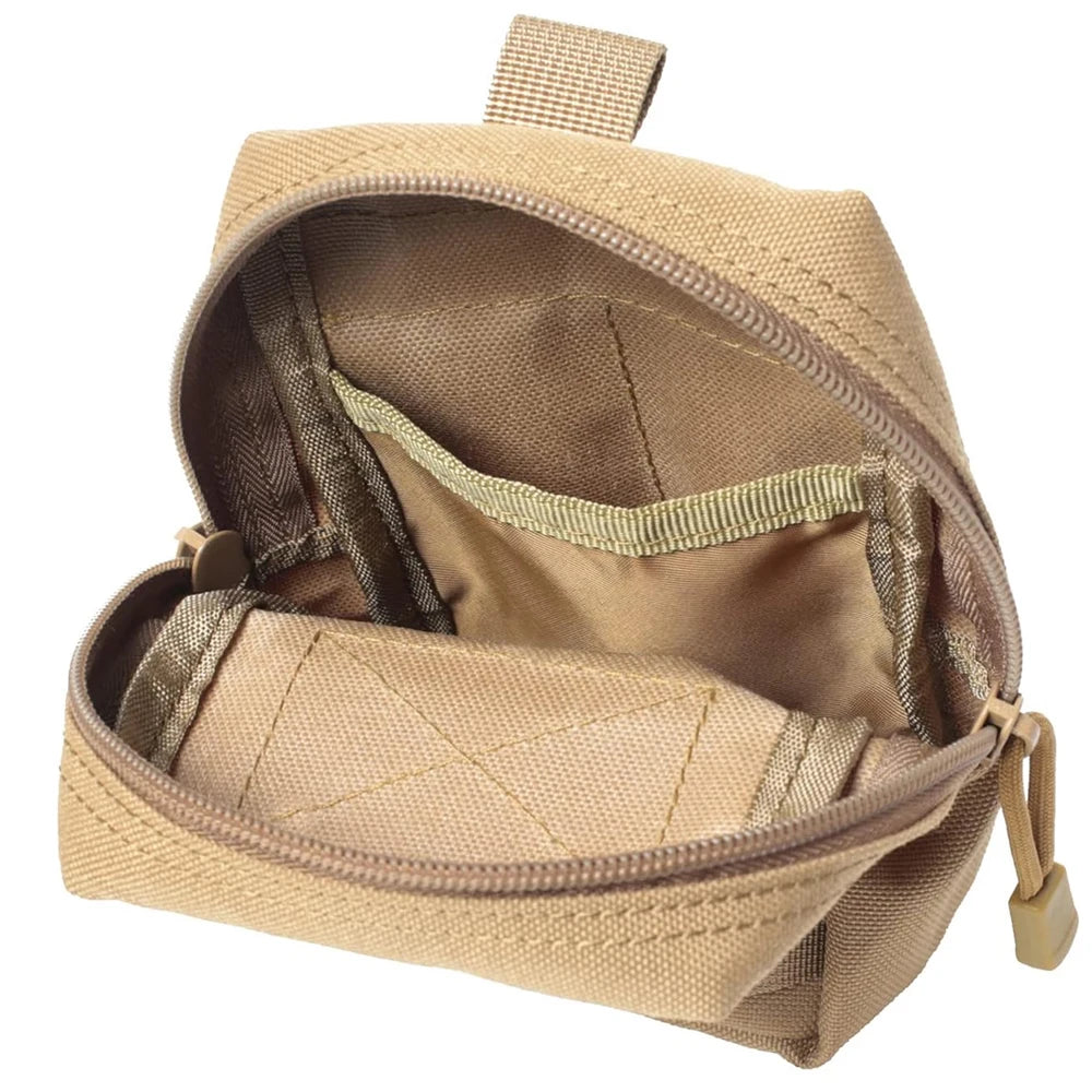 EDC Molle Tactical Pouch Waist Pack Compact Utility Pouches Waist Belt Bag Medical Bags Phone Case Outdoor Hunting Accessories