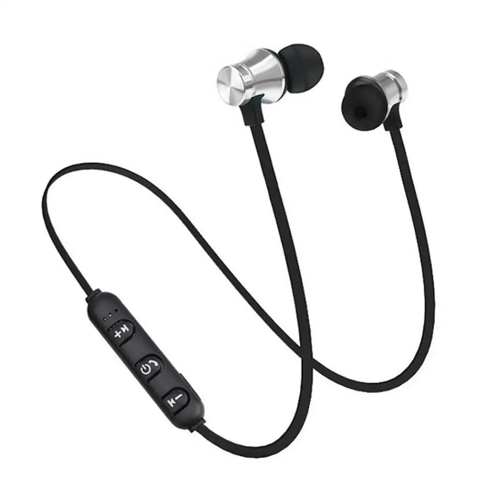 Magnetic Wireless Bluetooth Stereo Music Earphone In-Ear Headset Sport Earbud Earpiece With Microphone For iPhone Xiaomi Huawei