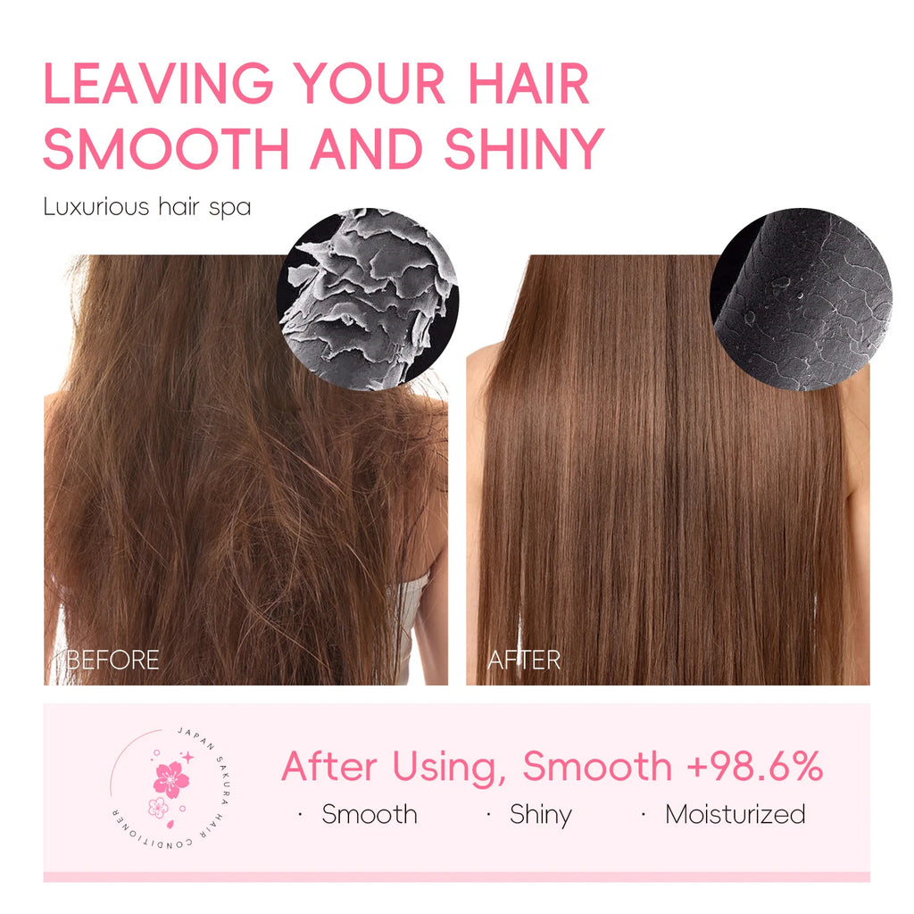 LAIKOU Japan Sakura Shampoo/Conditioner Repair Damaged Hair Moisturizing Nourishing Oil Control Hair Cleansing Care