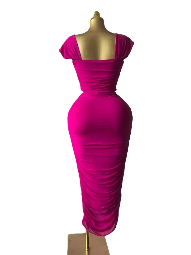 Women Sleeveless Strapless Cutout Side Waist Bodycon Midi Lace Maxi Long Dress 2026 Sexy Birthday Party Trendy Dresses