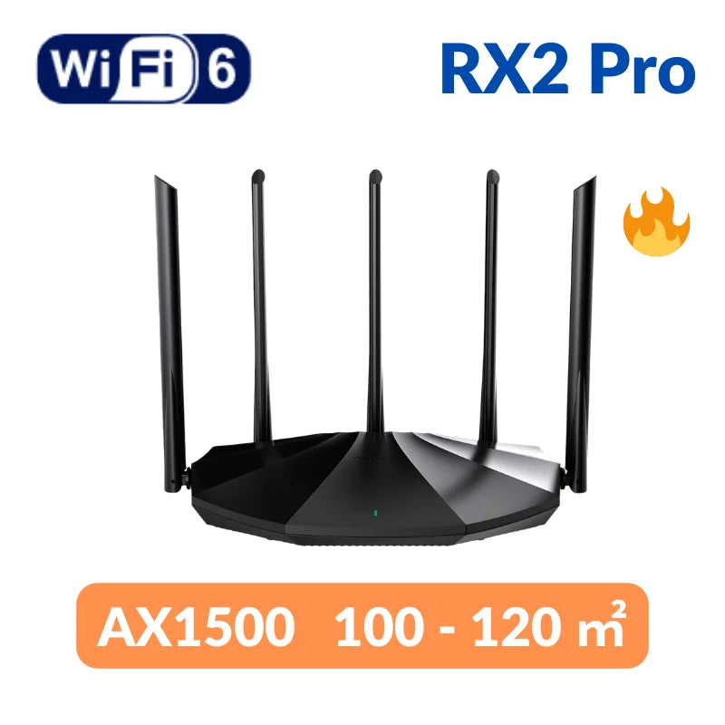 Tenda WiFi6 Router AX5700 2.4G&5G&6Ghz Full Gigabit Wi-Fi 6E Router 1.7Ghz CPU MU-MIMO Mesh Repeater AX3000 Wifi Router Amplifie