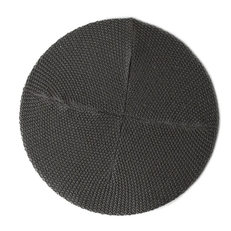 Geebro Women's Fashion Casual Plain Knit Beret Hat Spring Autumn Berets for Women Ladies Elastic Artist Beanie Beret Hats