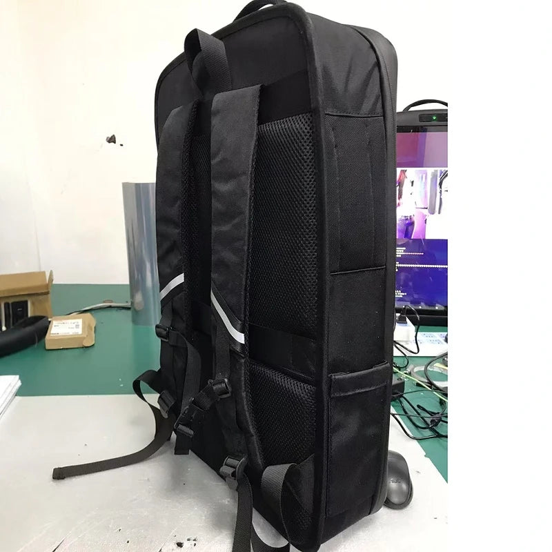 Enhance  Advertising Campaign with 21.5 Inch 18.5 Inch LCD Backpack Advertising Machine LCD Display Box Bag Expansion Backpack