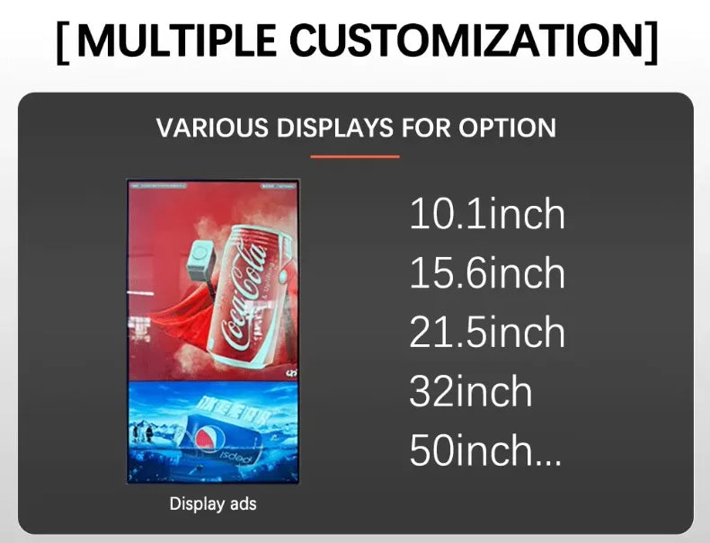 Vending Machine for Foods and Drinks 10 Inch Touch Screen Supports Card Cash and Coin Payment Popular in Europe and America