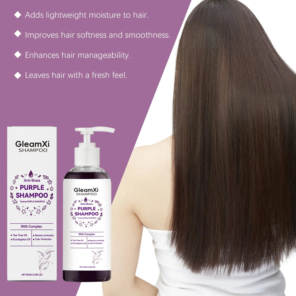 Purple Smooth Shampoo - Gently cleanses, adds volume, refreshes, moisturizes, and leaves hair shiny and nourished