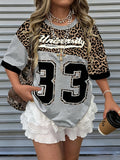 Summer women's T-shirt with digital prints lightweight and breathable suitable for casual sports and outdoor activities