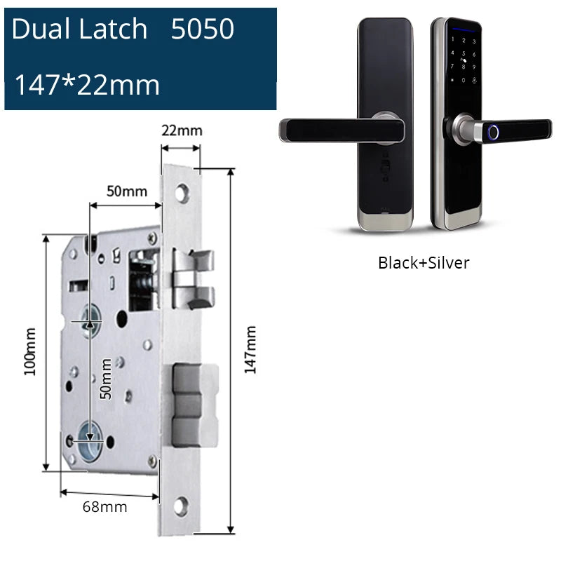 Zemismart Zigbee Fingerprint Door Lock Work with Tuya IC Card Key Password App Unlock with Doorbell Security Mechanical Lock