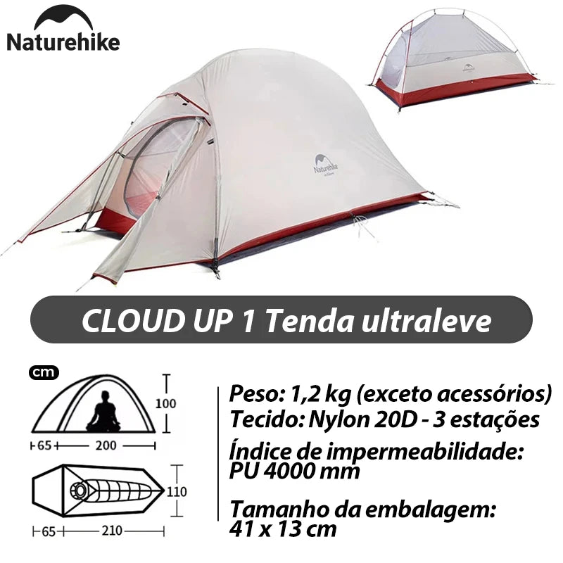 Naturehike Mongar 2 Tent Cloud Up 1 2 3 Persons Tent Star River Tent Cycling Tent Ultralight Outdoor Travel Hiking Camping Tent