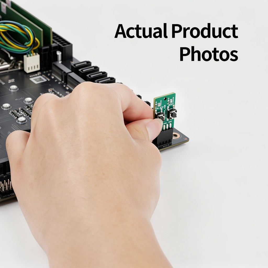 PC Power Reset Switch External Module 9Pin Motherboard Header Power LED HDD Indicator for Computer Case Test Board Repair DIY
