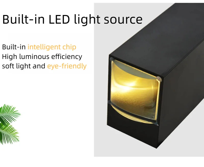 LED Indoor Outdoor Wall Lamps Villa Courtyard Pillar Spotlight Stair Lighting Boundary Home Illumination