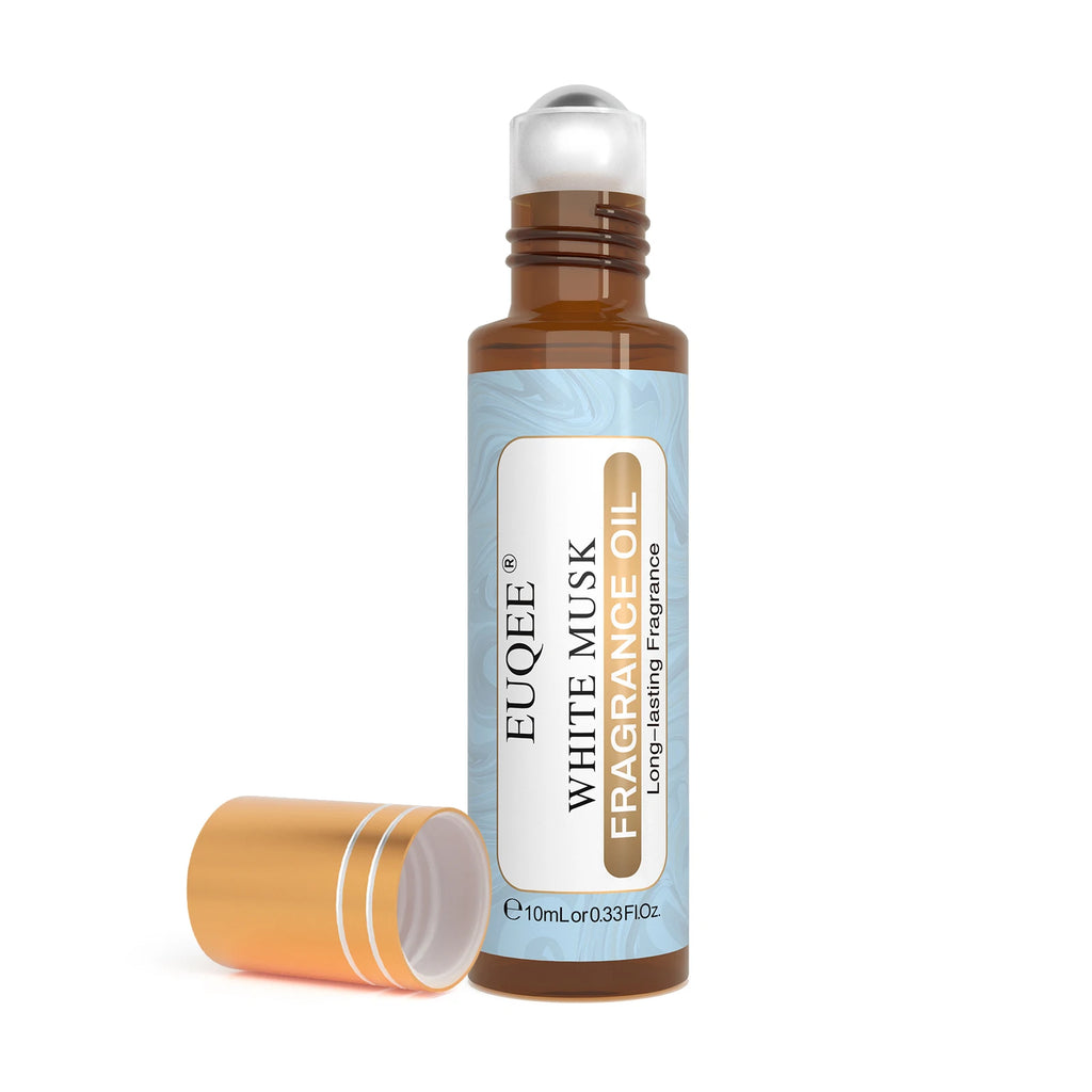 EUQEE 10ml Roll-on Perfume Oils Coconut & Vanilla White Musk Orange Blossom Parma Violet Long-Lasting Roll-On Perfume for Women