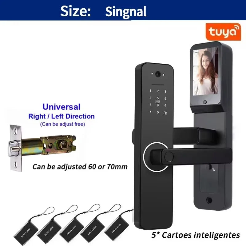 DSKDFTY Tuya wifi Smart Door Lock Digital Electronic Lock Remote APP Fingerprint Password RFID Unlock For Home house