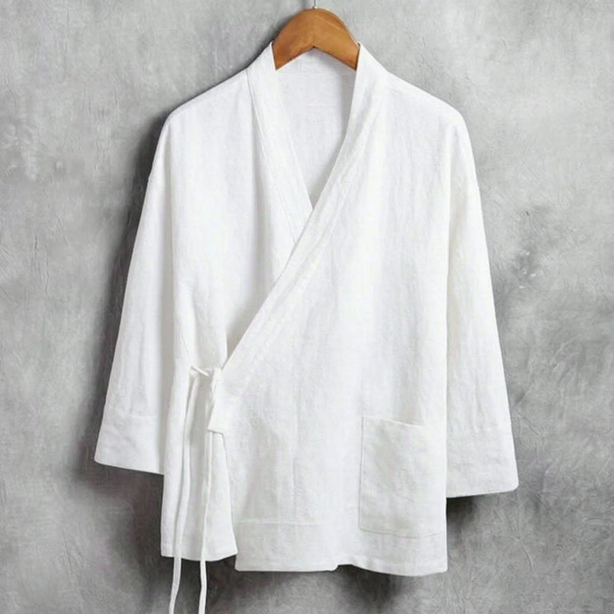 Men's Linen Vest Men's Shirt Long Sleeved Chinese Official Collar Traditional Kung Fu Tang Casual Social Shirt Plus Size Shirt