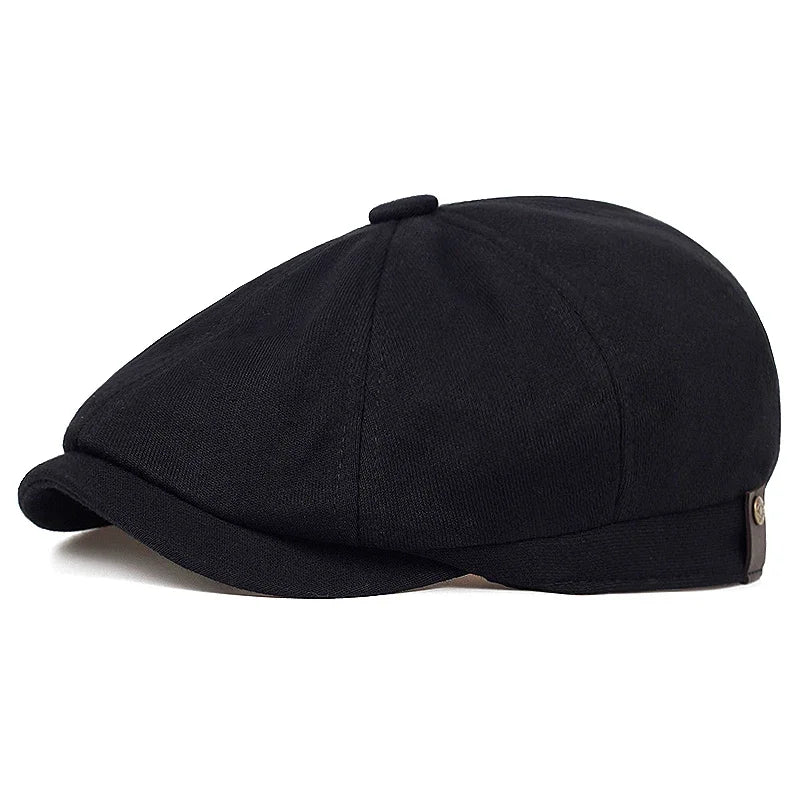 Retro Newsboy Caps Men Octagonal Hats British Painters Hats Autumn Winter Berets Herringbone Flat Caps Hip Hop Berets Gorras