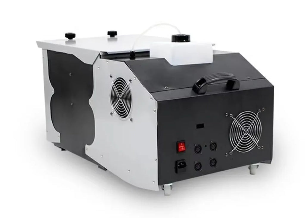 1500W Small Ground Stage Fog Smoke Machine with LED Light Source and RGBW Emission Remote Control Low Flying Effect
