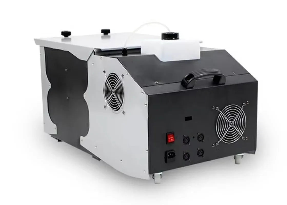 1500W Small Ground Stage Fog Smoke Machine with LED Light Source and RGBW Emission Remote Control Low Flying Effect