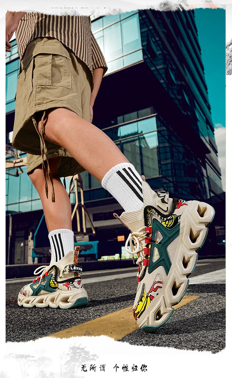 Men's Breathable Casual Sneakers Luxury Fashion Running Trainer Unisex Comfortable Wear Tenis Race Shoes