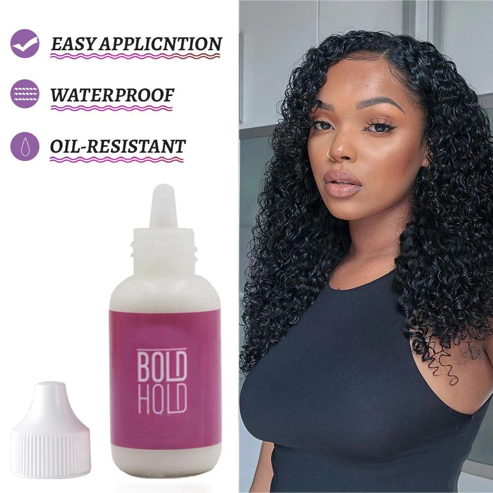 Wig Glue Waterproof Front Lace Wig Glue Private Label Strong Hold Lace Glue Wig Accessories for Frontal Closure Toupee 38ml