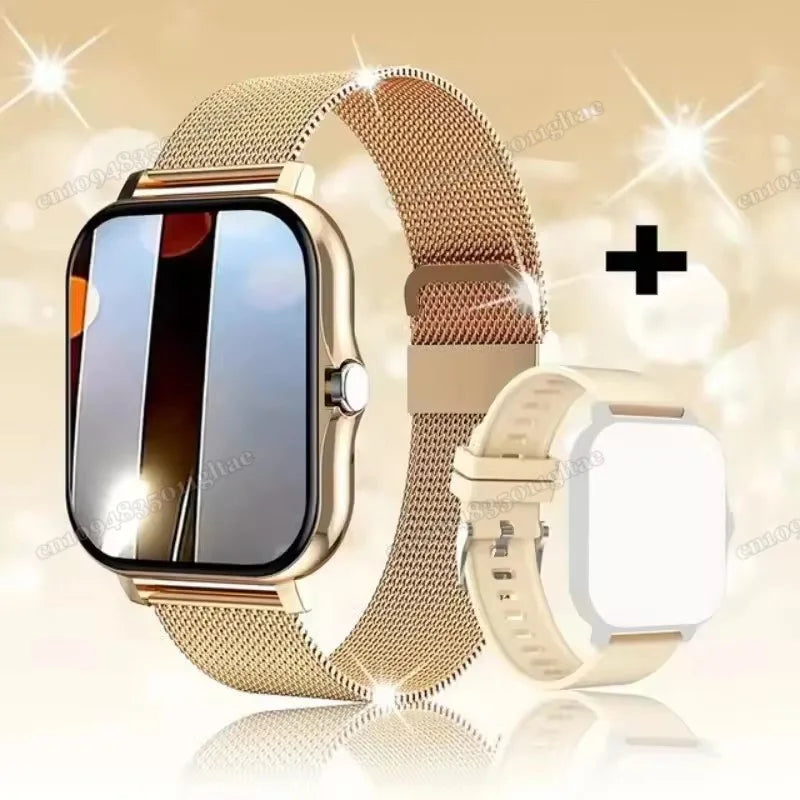 New Smart Watch Android Phone 1.44''Inch Color Screen Bluetooth Call Blood Oxygen/Pressure Monitoring Smart Watch Women Men HT30