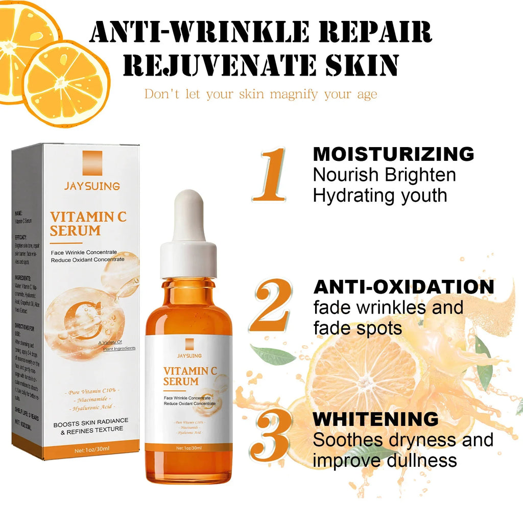 Vitamin C Whitening Serum Face Remove Dark Spots Freckles Fade Melanin Retinol Anti-wrinkle Essence Brightening Korean Skin Care