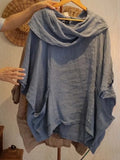 2025 Women New Fashion Off Shoulder Oversize Blouse Solid Bat Sleeve Tops Spring Summer Loose Irregular Hem Shirt Female Holiday