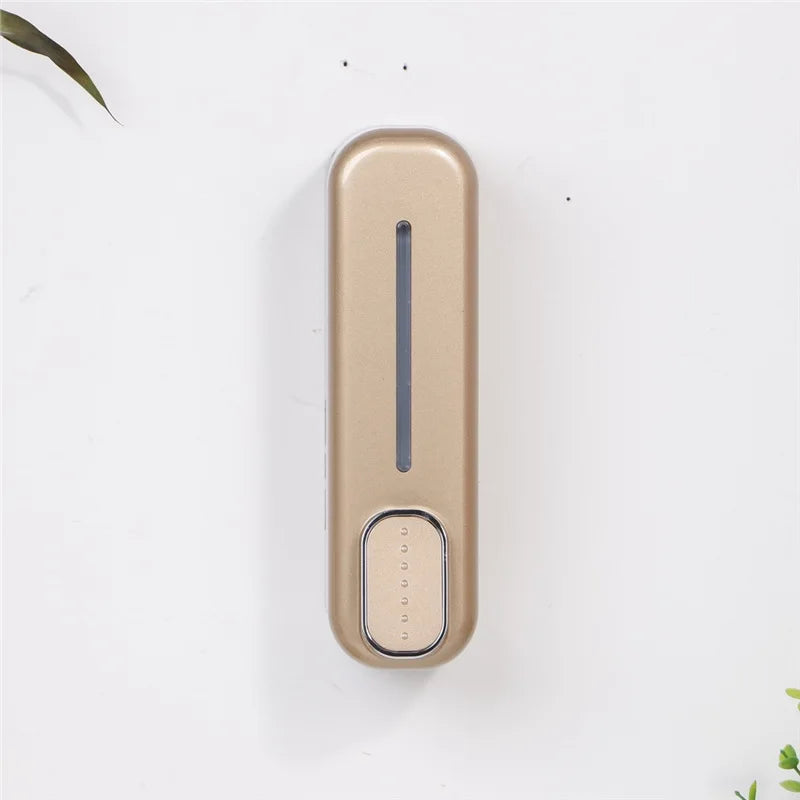 Wall Mounted Liquid Soap Dispenser Manual Hand Sanitizer Pump Bathroom Shampoo Holder Kitchen Shower Gel Organizer Device