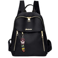 Chic Minimalist Motorbike Backpack Soft Nylon Fabric, Compact Fashion Rucksack for Outdoor Leisure Weekend Short Trips
