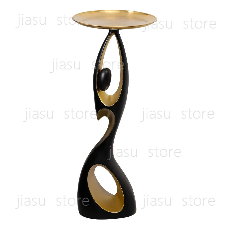 Modern Light Luxury Floor Standing Ornament, Large Home Art Decor for Living Room Model Room Housewarming Gift