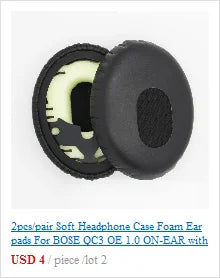 Ear Pads For Headphones Wrinkled Frog Skin Pad Headphone Sponge Leather Foam Covers Cushion Replacement For Headset Accessories