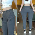 High Elasticity Ice Silk Casual Pants Men's Summer Thin Style Quick Dry Fashion Business Straight Leg Pants