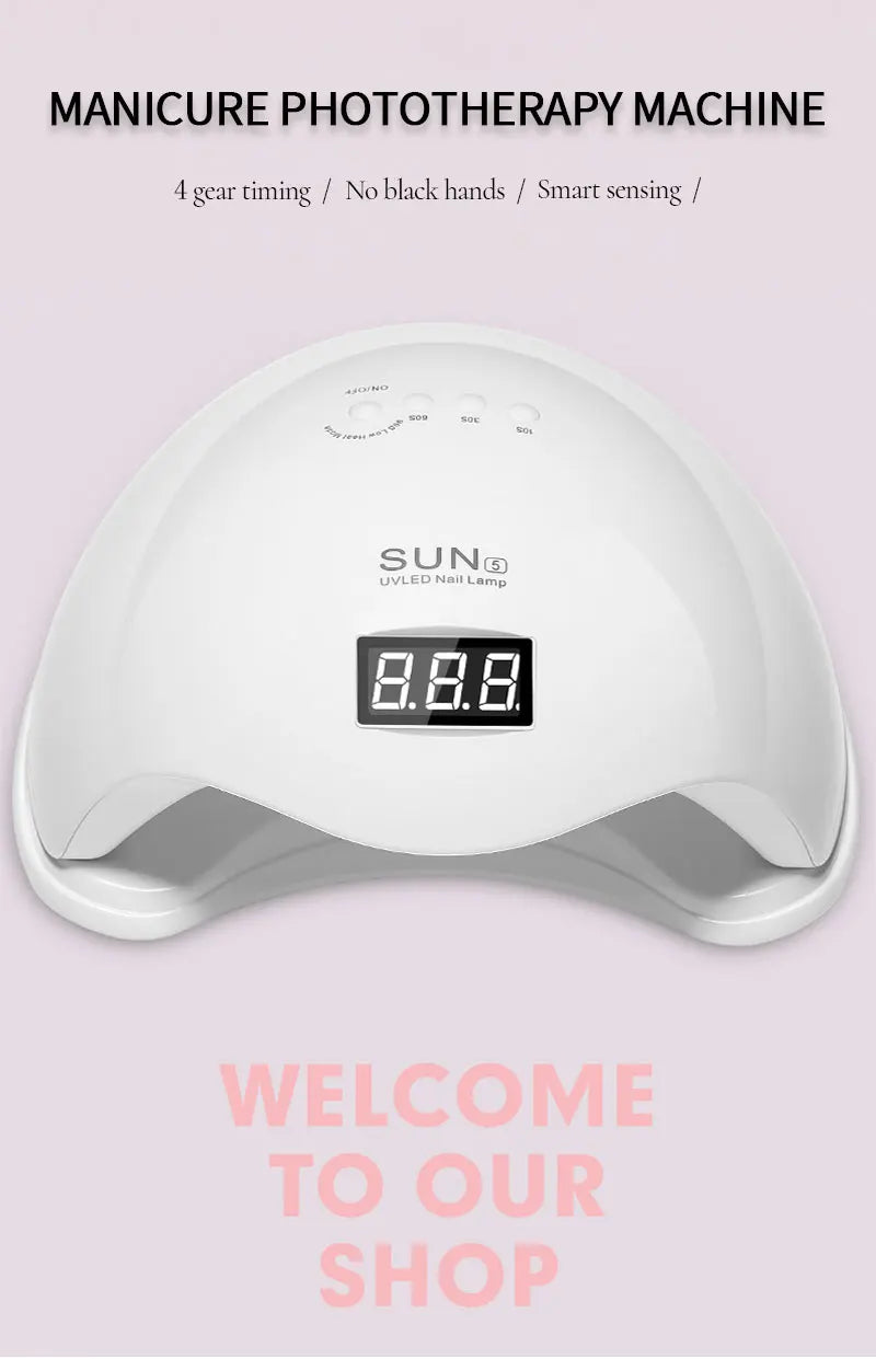 Nail Dryer Gel Nail Polish Curing LED UV Light With 4 Timers Automatic Sensor LCD Display Professional Nail Art Tools Accessorie