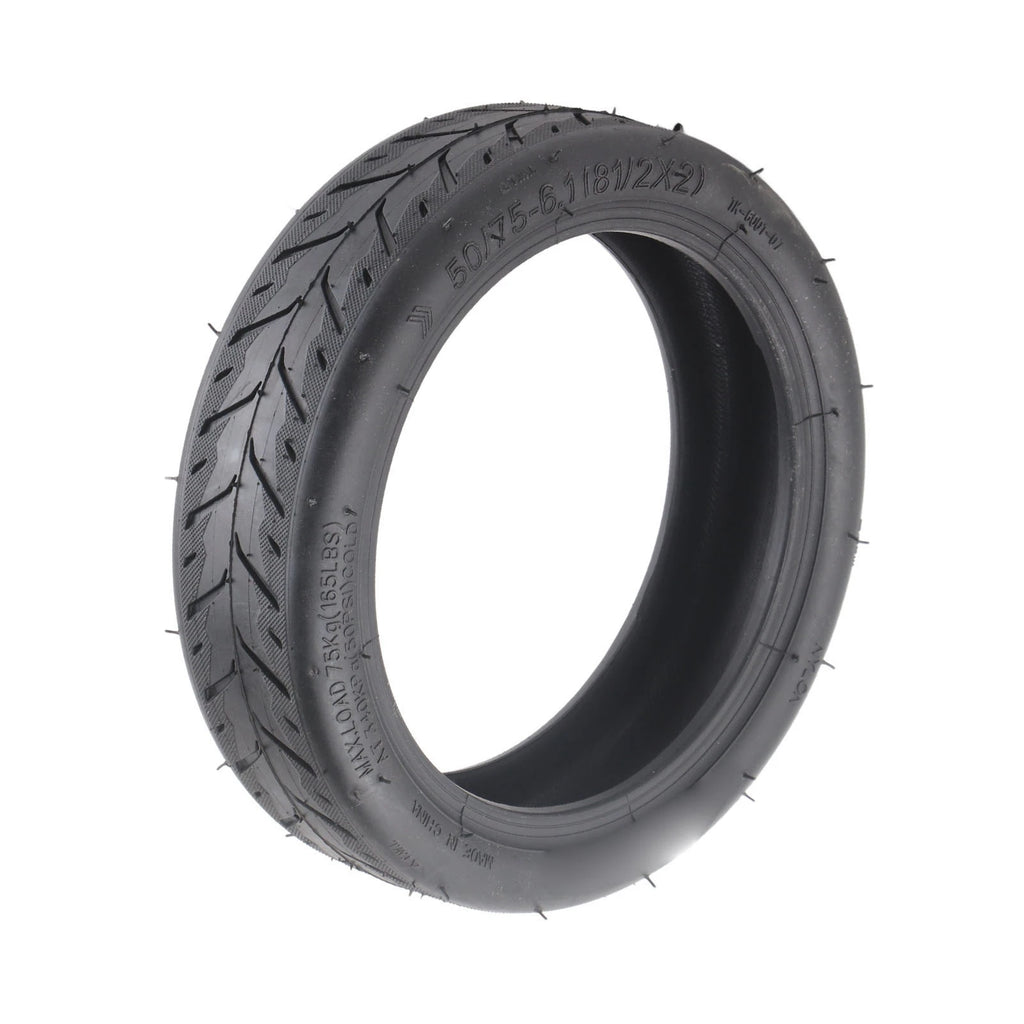 Scooter Tire Replacement 50/75‑6.1 Electric Scooter Tire Rubber Grooves Excellent Grip Shock Absorption Electric Scooter Parts