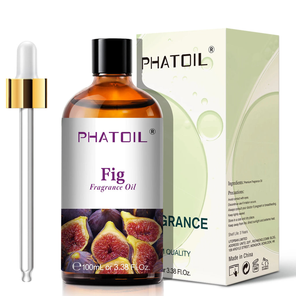 PHATOIL 100ml Fruit Series Fragrance Oils with Glass Dropper Coconut & Vanilla Strawberry Mango Cherry Aroma Oil For Diffuser