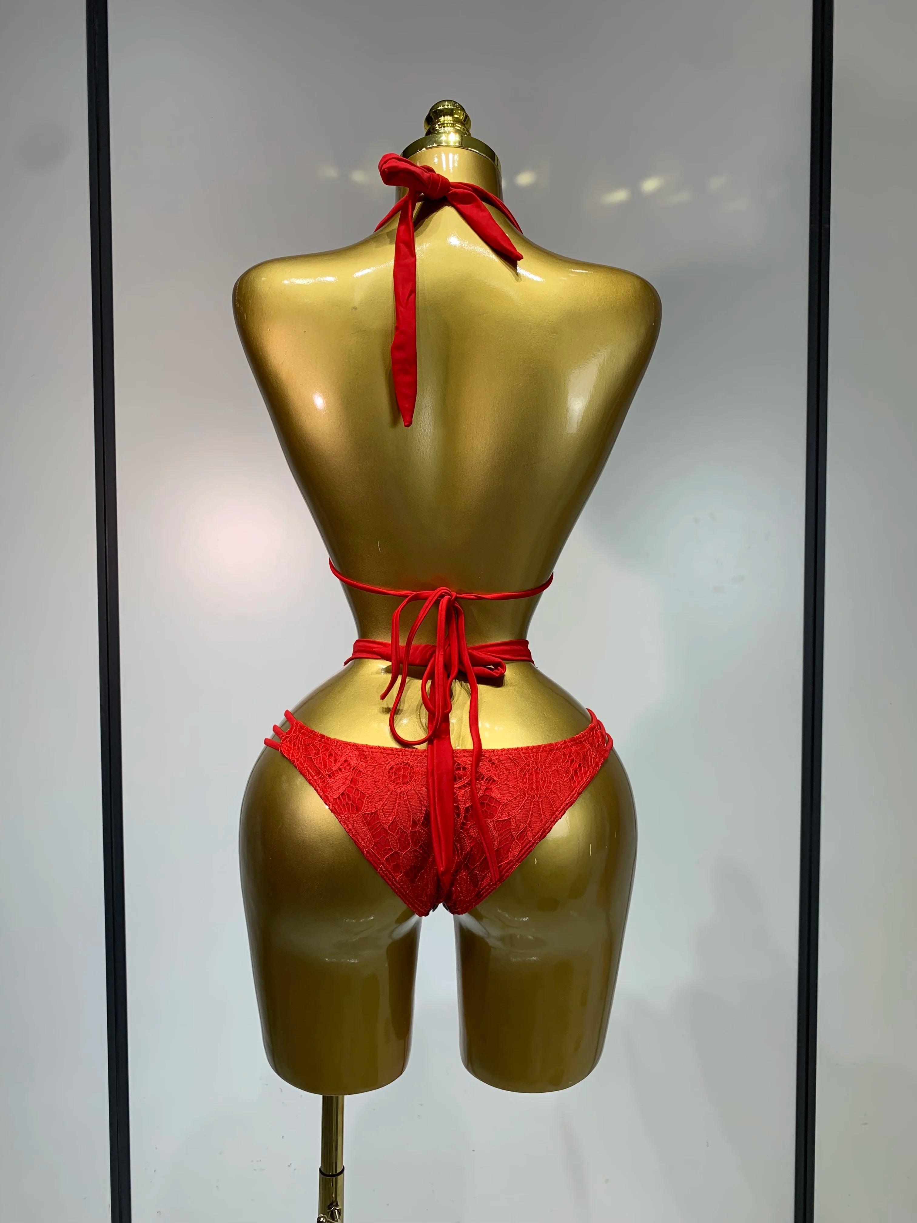 Newest Crystal Bikini Swimwear Fashion Bar Bikini Blingbling Swimwear Bikini Popular Bathingsuit Bikini Nightclub Stage Outfit