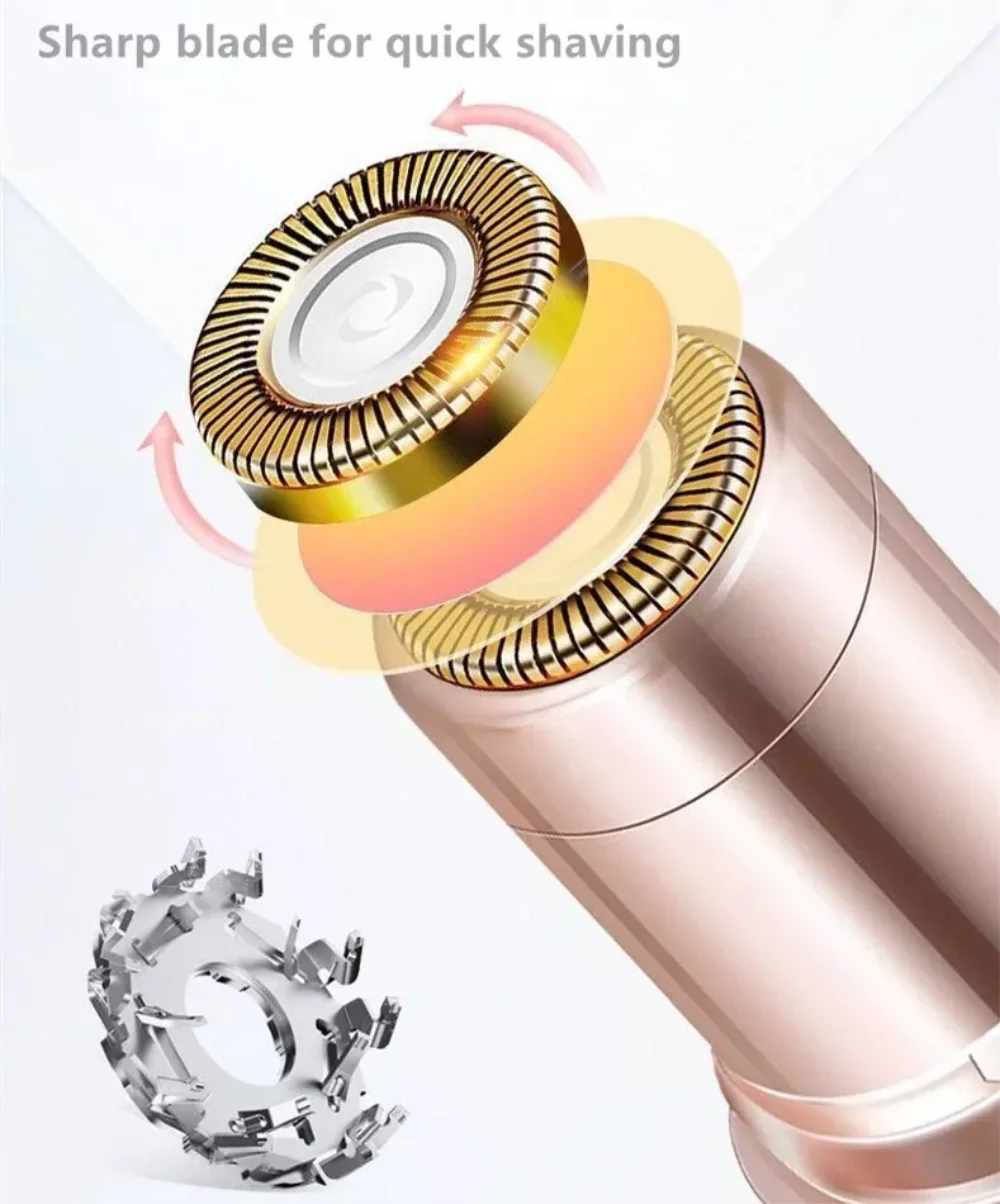 Face Mini Electric Eyebrow Trimmer For Women Bikini Trimmer Painless Shaver Automatic Machine for Shaving and Nose Hair Beauty