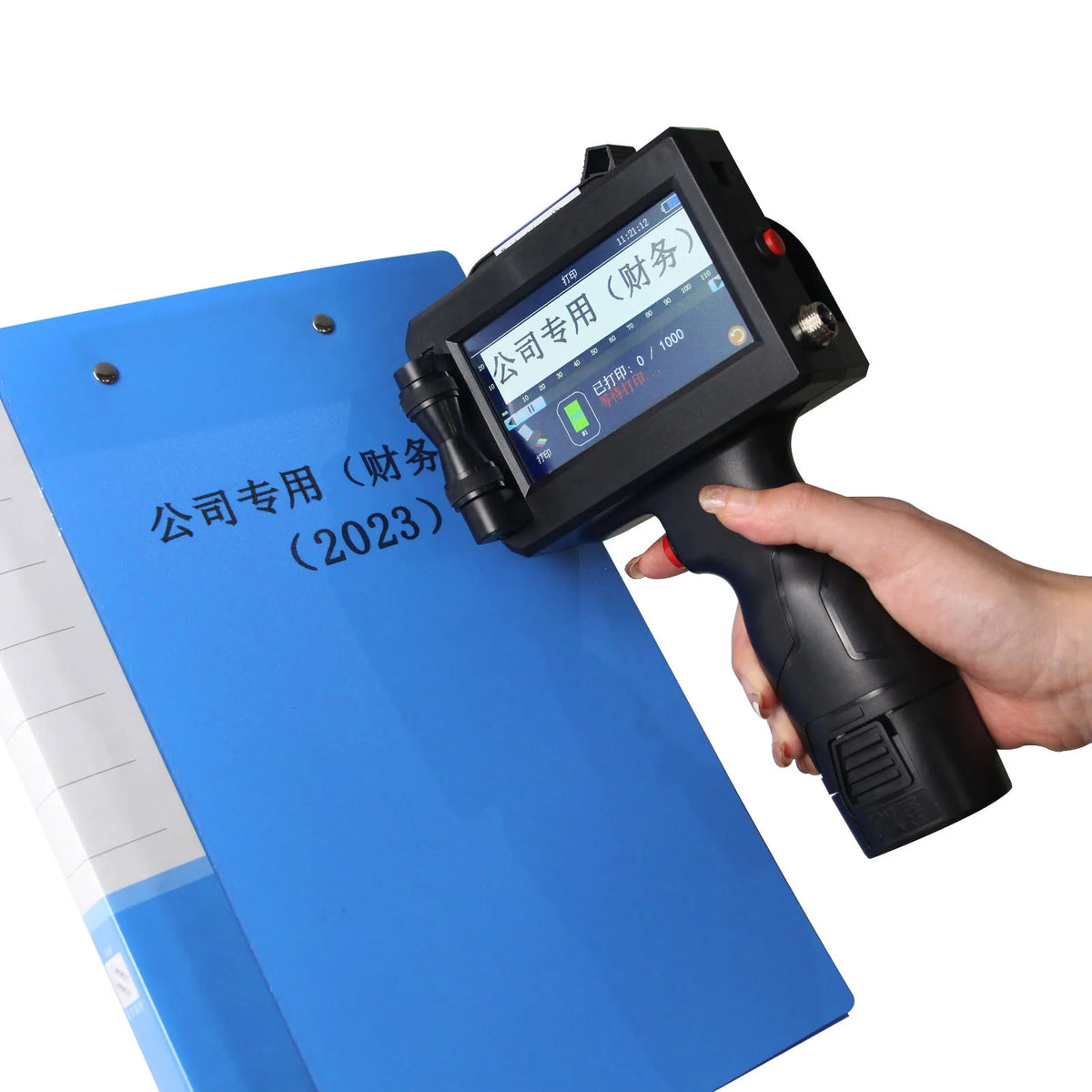 25.4mm QR Bar Batch Code Variable Number Variable Date Logo Expiry Date Lable Portable Hand Jet Handheld Thermal Inkjet Printer