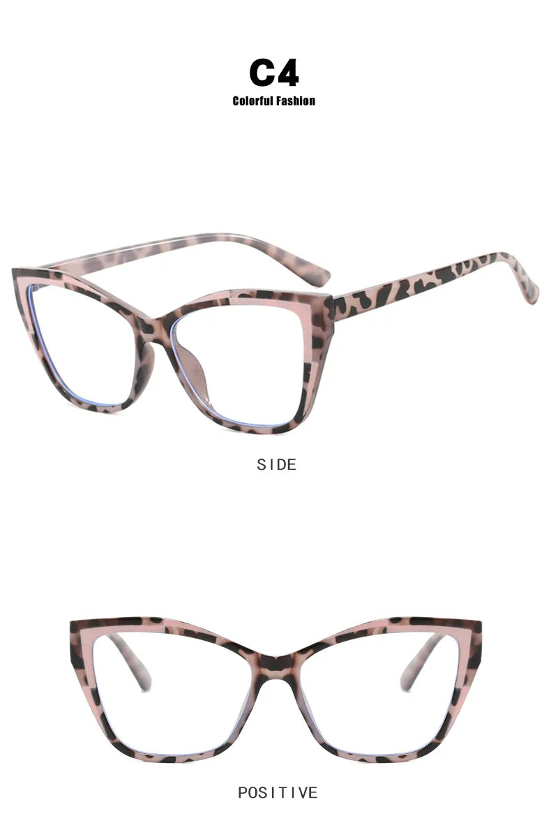 Vintage Brand Designer Cat Eye Glasses Blue Light Blocking Glasses Women Spectacle Computer Eye Protection Glass Unisex Lentes