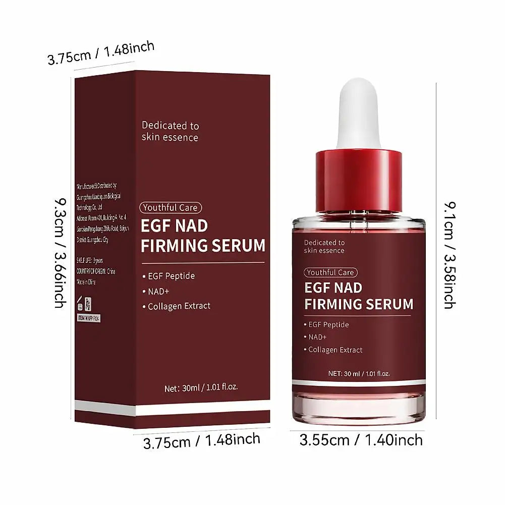 EGF NAD+ Firming Serum, Anti-Aging Facial Essence for Skin Tightening, Collagen Repair Moisturizing Liquid, Elasticity Care 30ml