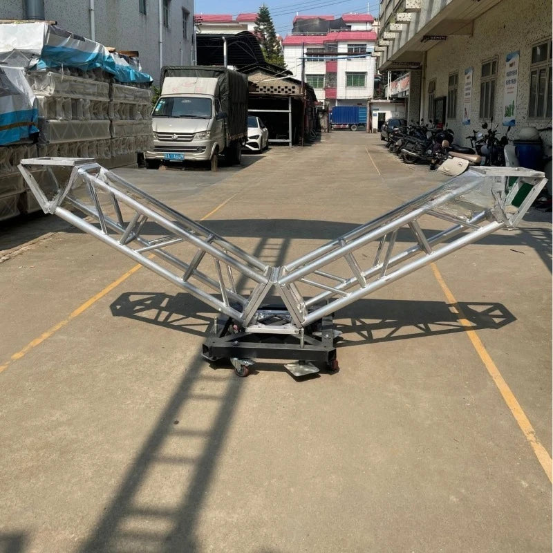 Removable aluminum alloy outdoor performance triangular square booth