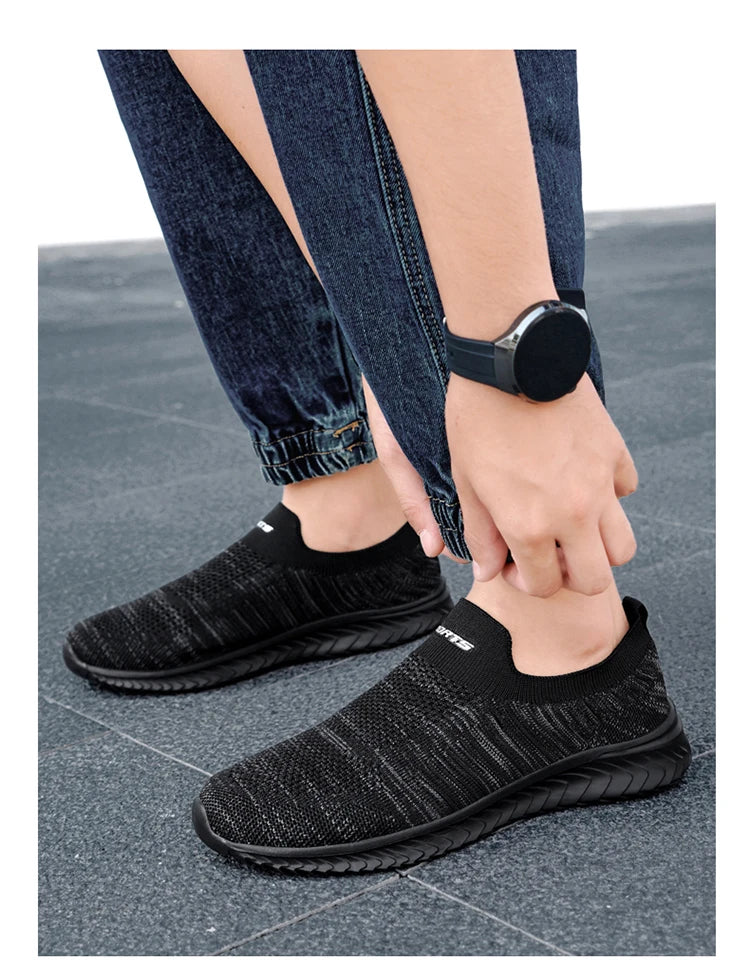 Men Vulcanize Shoes Mesh Men Shoes Lightweight Comfortable Men's Sneakers 2025 Autumn Fashion Slip on Flats Shoes Male Loafers