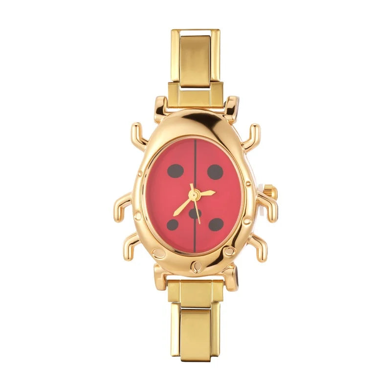 Irregular alloy case Arabic numeral classic dial Stars-shaped diamond-encrusted fashion Stainless Steel Bracelet ladies watch