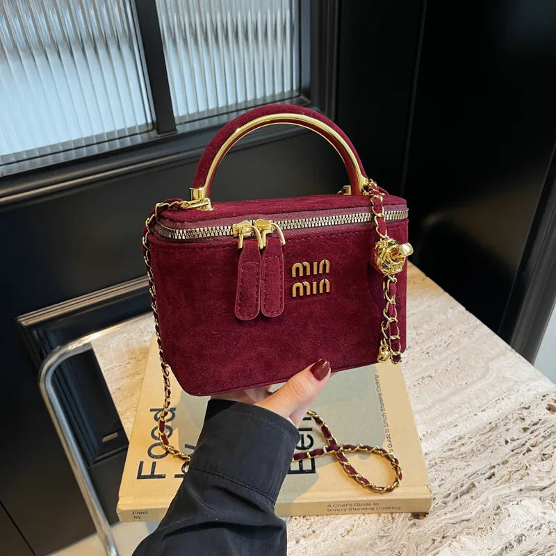 Crossbody Bag for Women, Top Handle Shoulder Pouch Purse Satchel Handbag, Flap Box Bag for Ladies