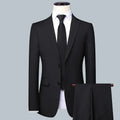 Suit Fashionable Formal Outdoor Gentleman Solid-color Men's Business Wedding Hosting Banquets Casual British Style Fitted Gentle